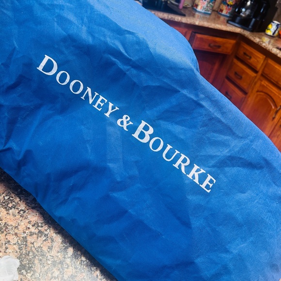 Dooney & Bourke Black and Tan Textured Shoulder Bag - Picture 5 of 5